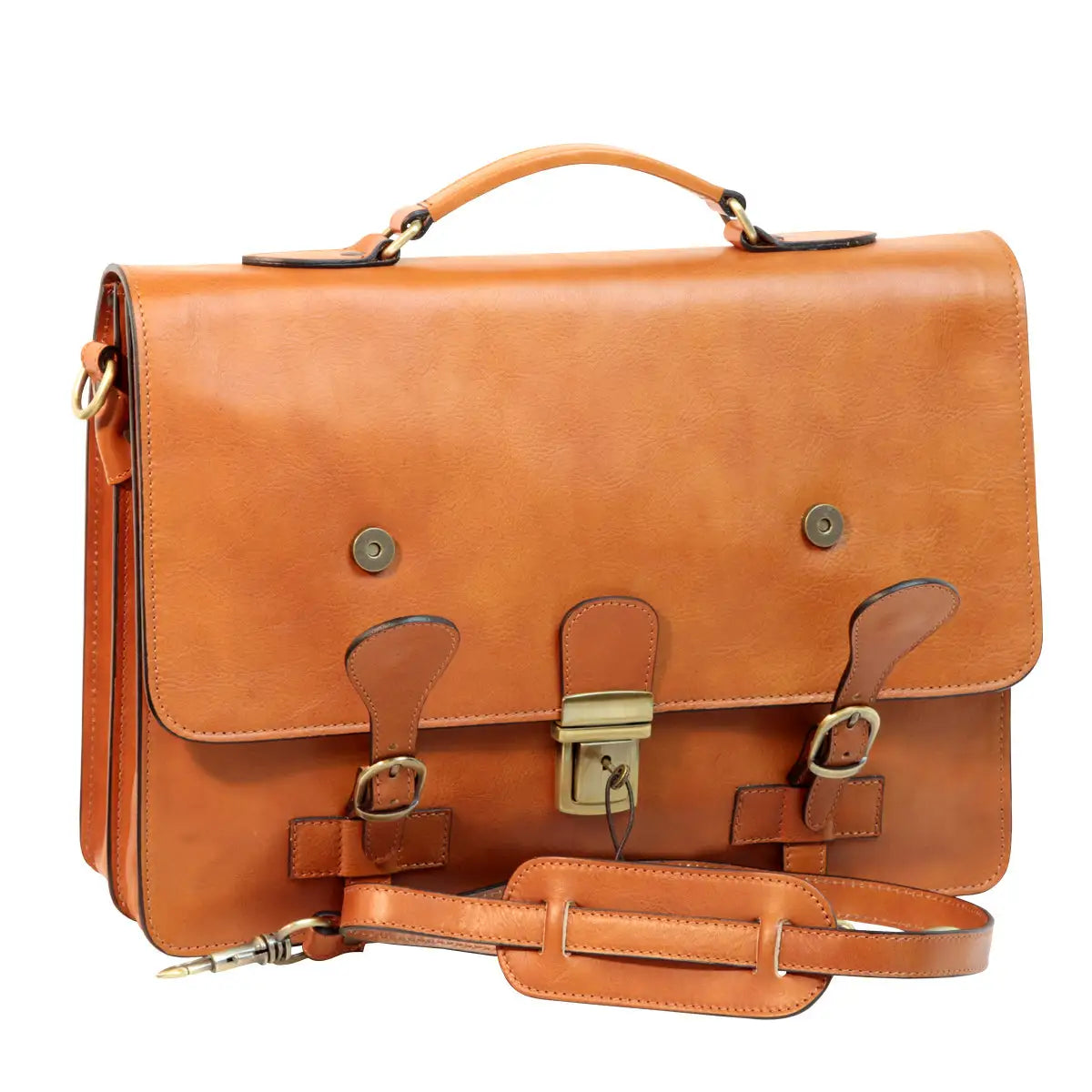Leather Briefcase with buckle closures | Business & Office