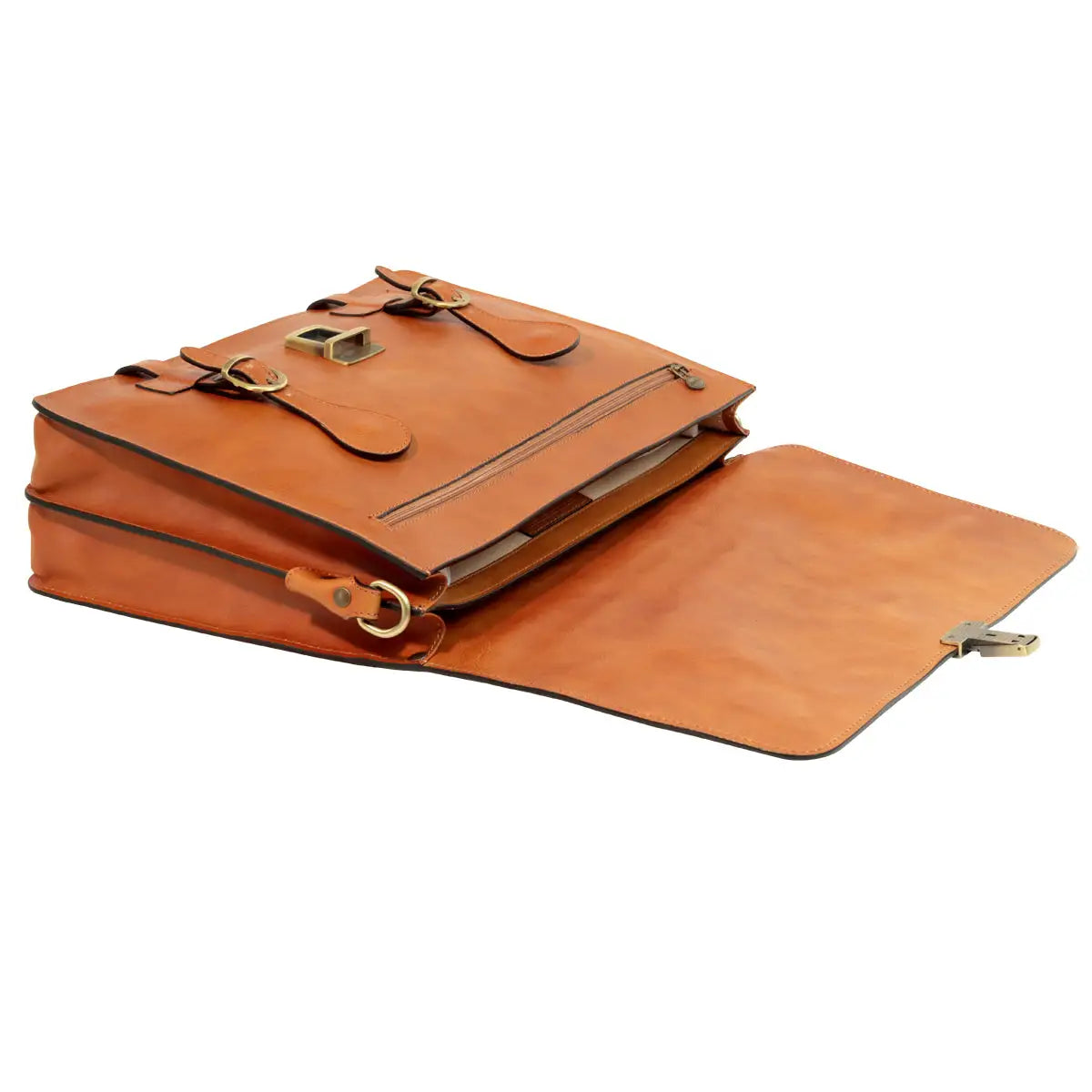 Leather Briefcase with buckle closures | Business & Office
