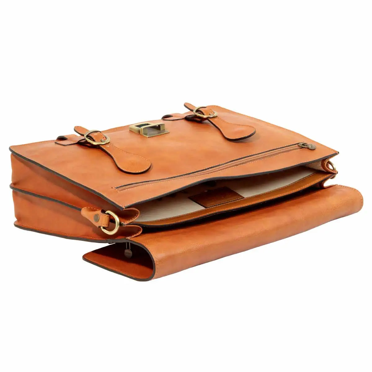 Leather Briefcase with buckle closures | Business & Office