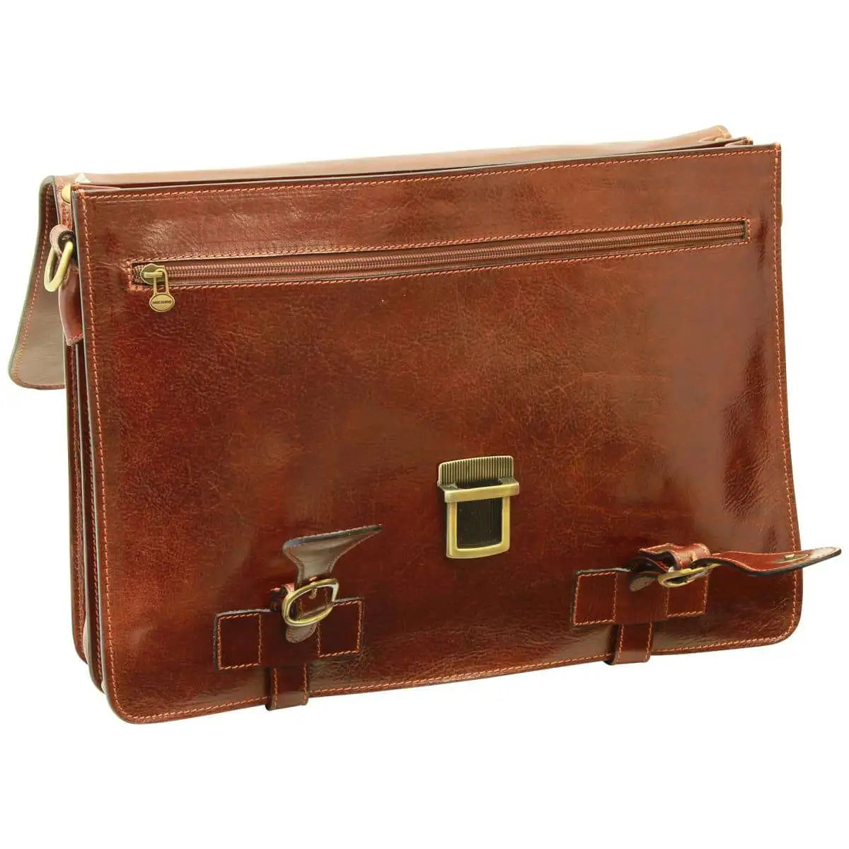 Leather Briefcase with buckle closures | Business & Office