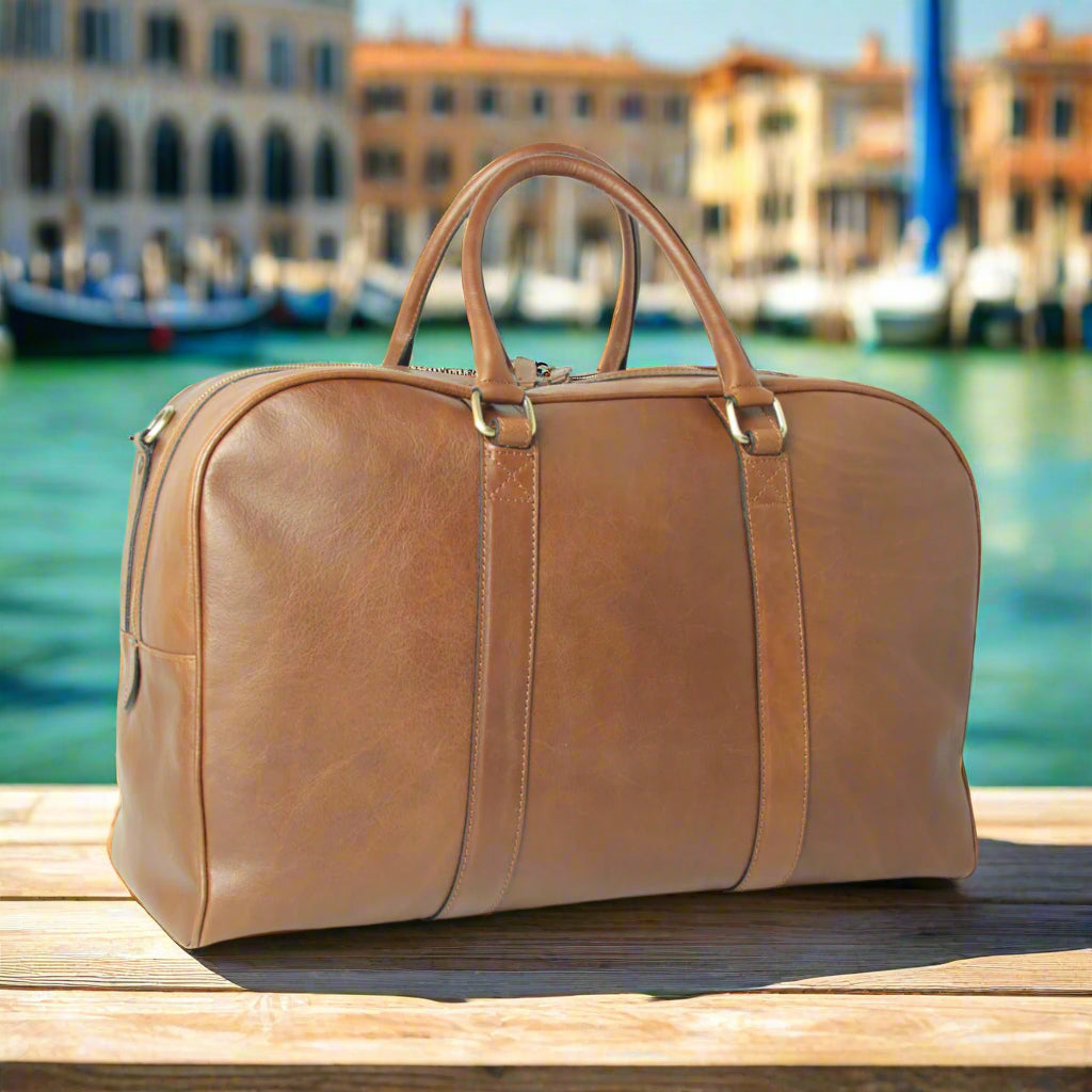 Soft Calfskin Leather Travel Bag | Business & Holidays