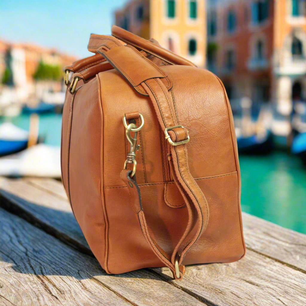 Soft Calfskin Leather Travel Bag | Business & Holidays