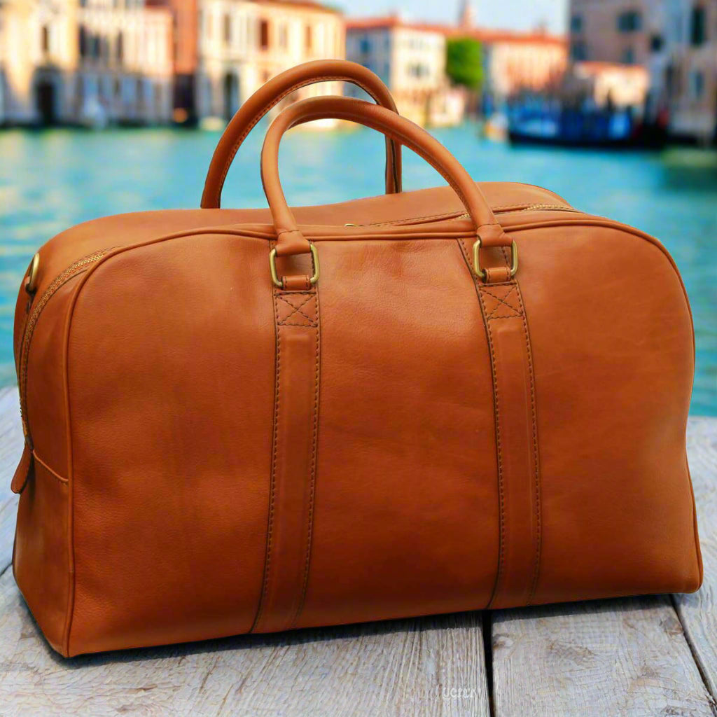 Soft Calfskin Leather Travel Bag | Business & Holidays