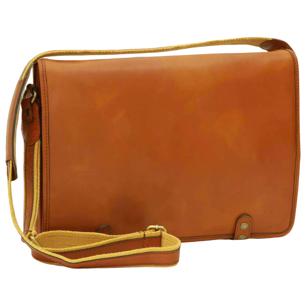 Old Angler Calfskin Nappa Messenger Bag | Everyday Use & Casual