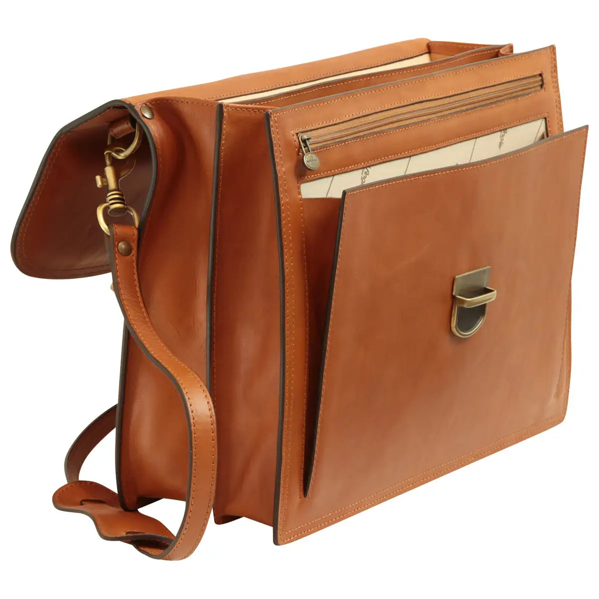 Briefcase with Leather Shoulder Strap | Office & Work