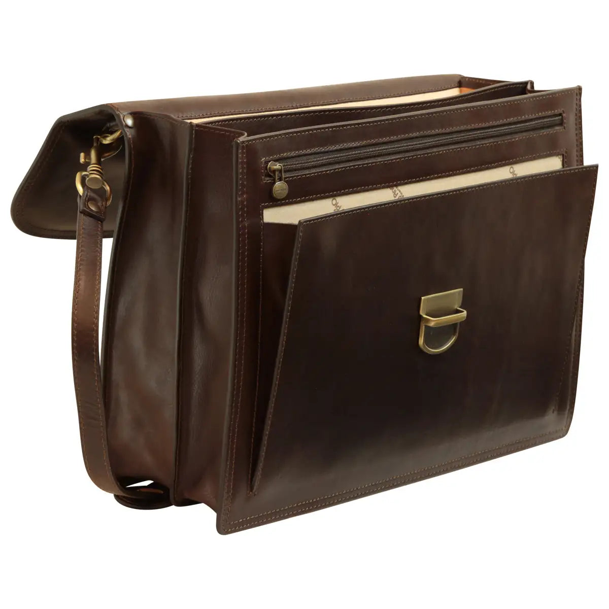 Briefcase with Leather Shoulder Strap | Office & Work