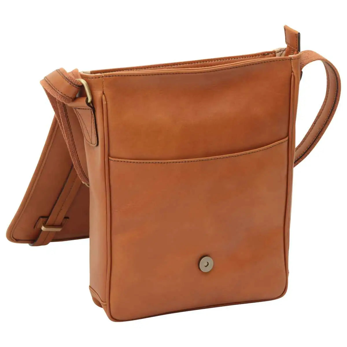 Medium Leather Bag with Double Magnetic Closure | Everyday Use & Travel