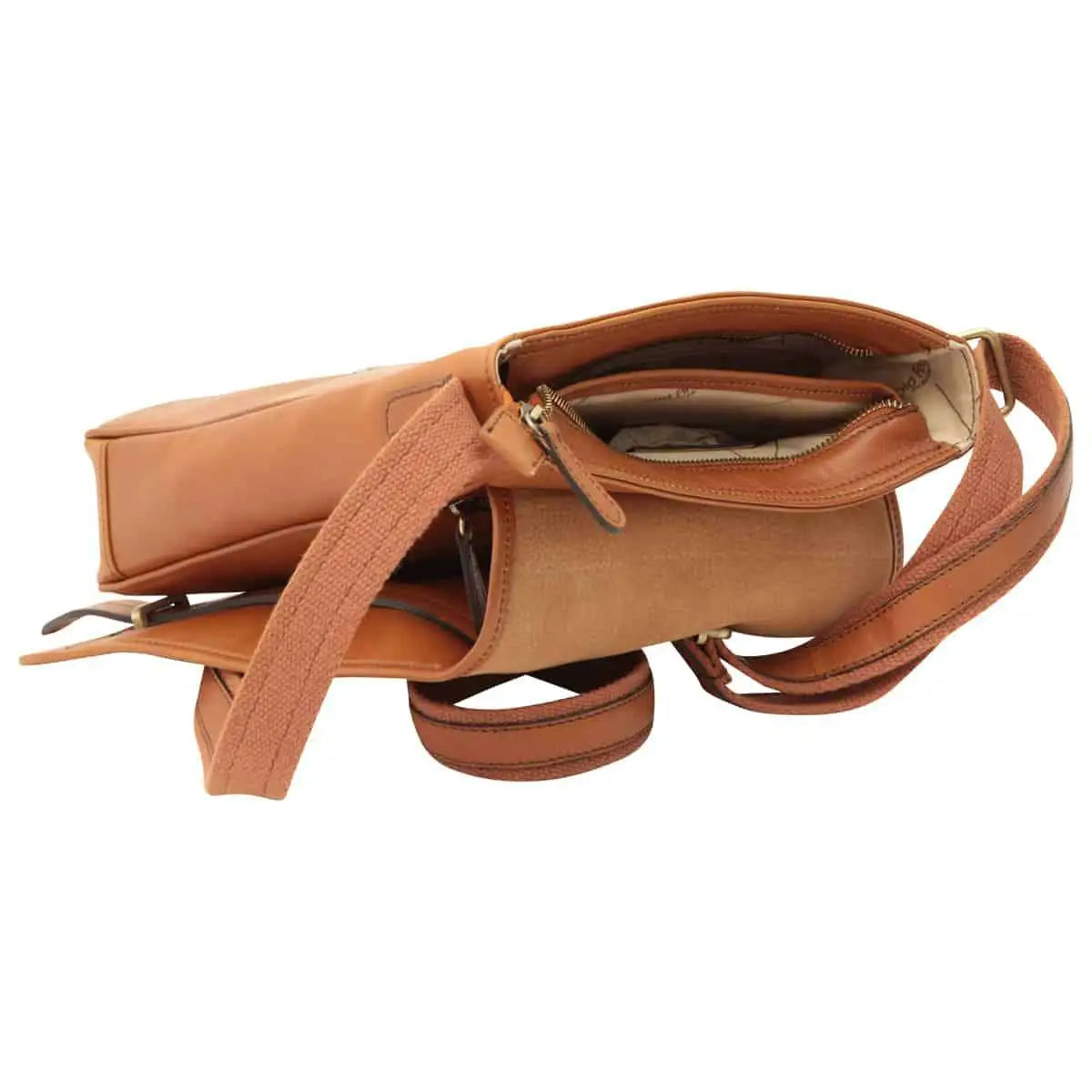 Medium Leather Bag with Double Magnetic Closure | Everyday Use & Travel