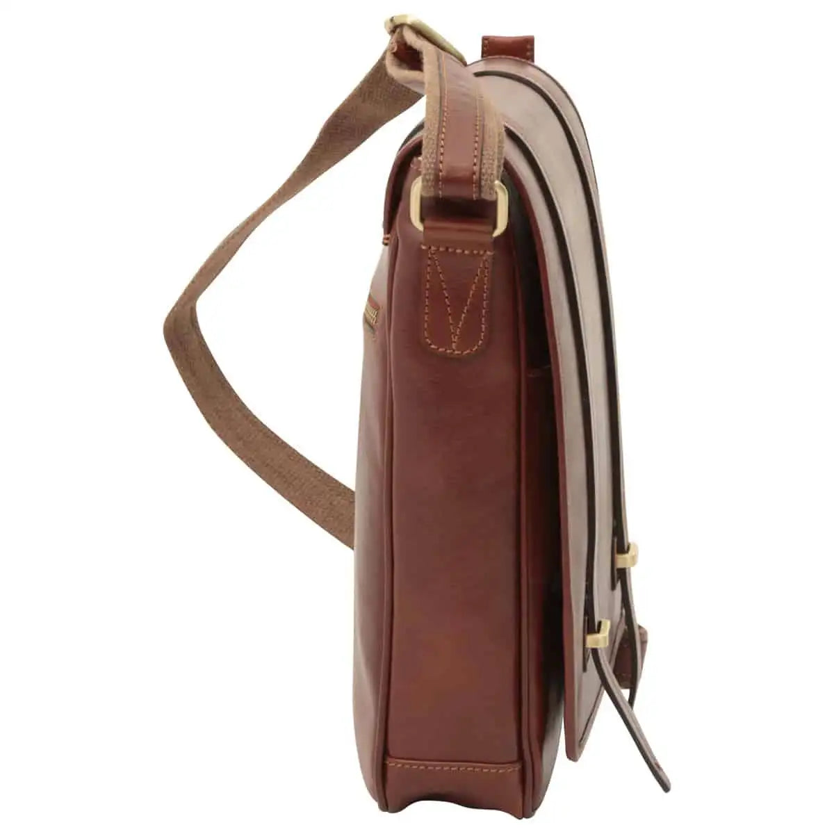 Medium Leather Bag with Double Magnetic Closure | Everyday Use & Travel
