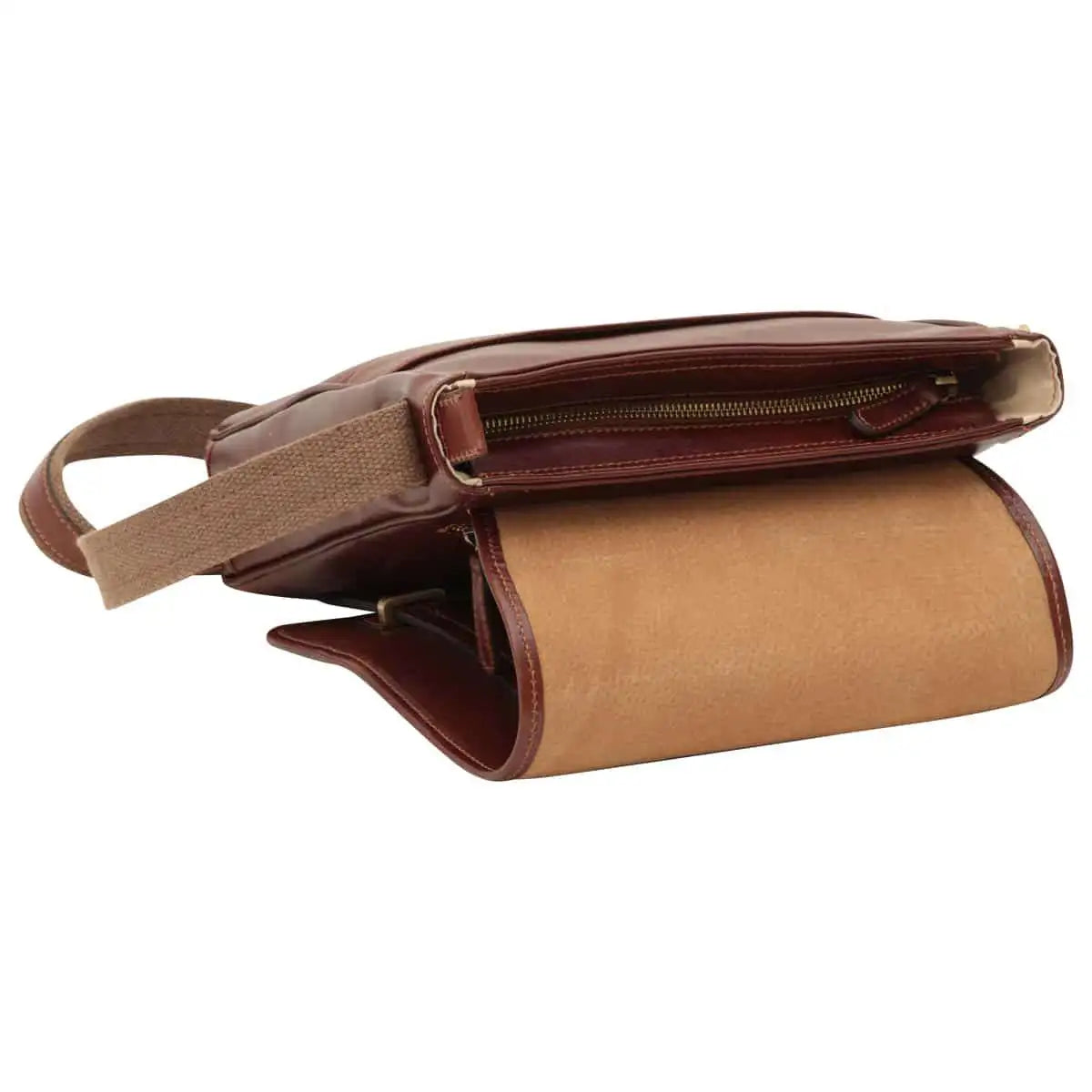 Medium Leather Bag with Double Magnetic Closure | Everyday Use & Travel
