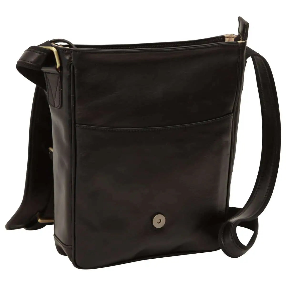 Medium Leather Bag with Double Magnetic Closure | Everyday Use & Travel