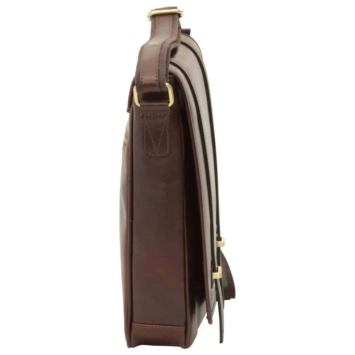 Medium Leather Bag with Double Magnetic Closure | Everyday Use & Travel