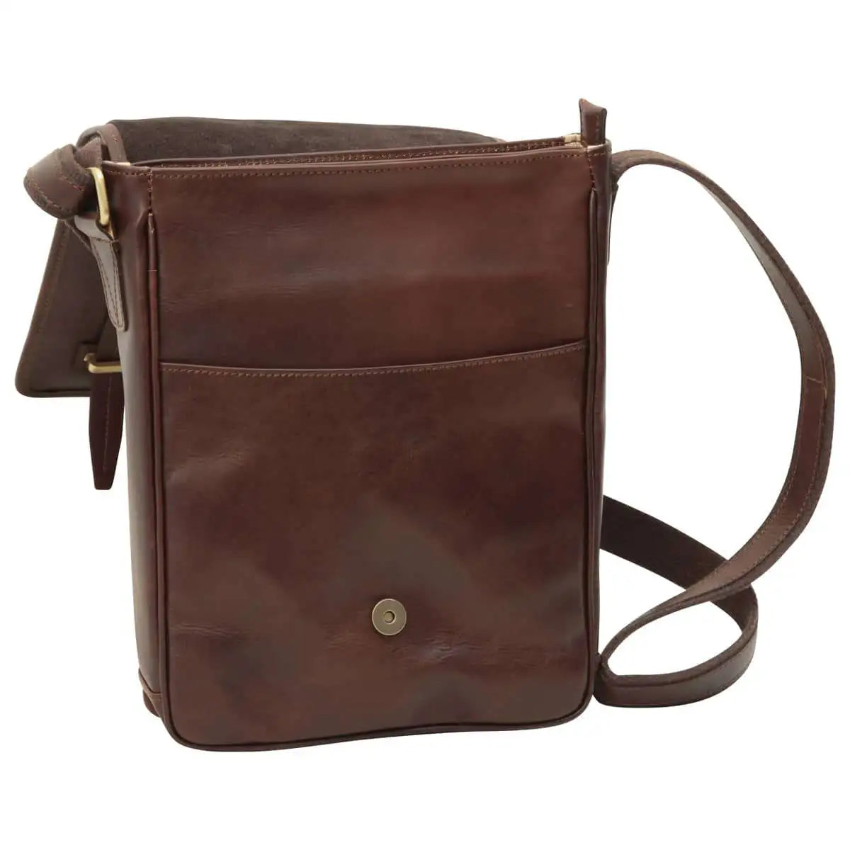 Medium Leather Bag with Double Magnetic Closure | Everyday Use & Travel