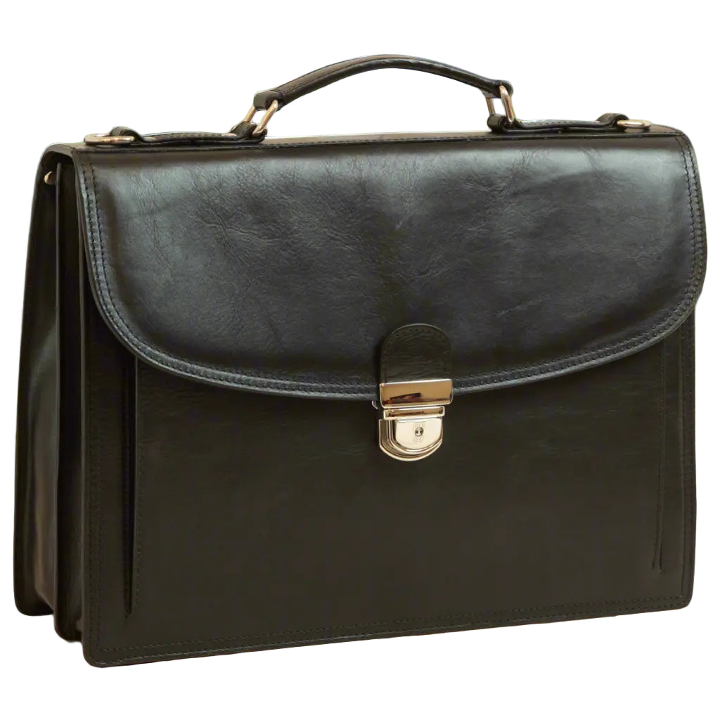 Old Angler Briefcase with Leather Shoulder Strap | Office & Work