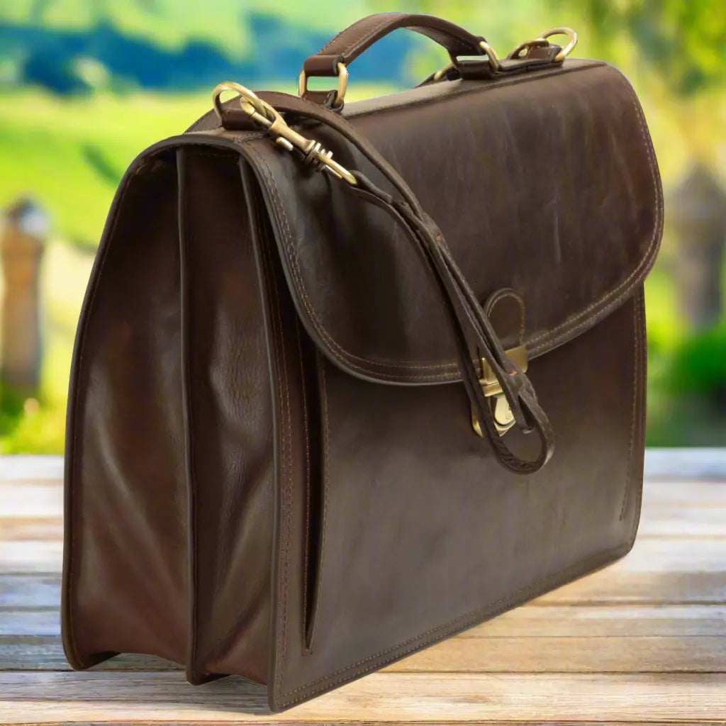 Briefcase with Leather Shoulder Strap | Office & Work