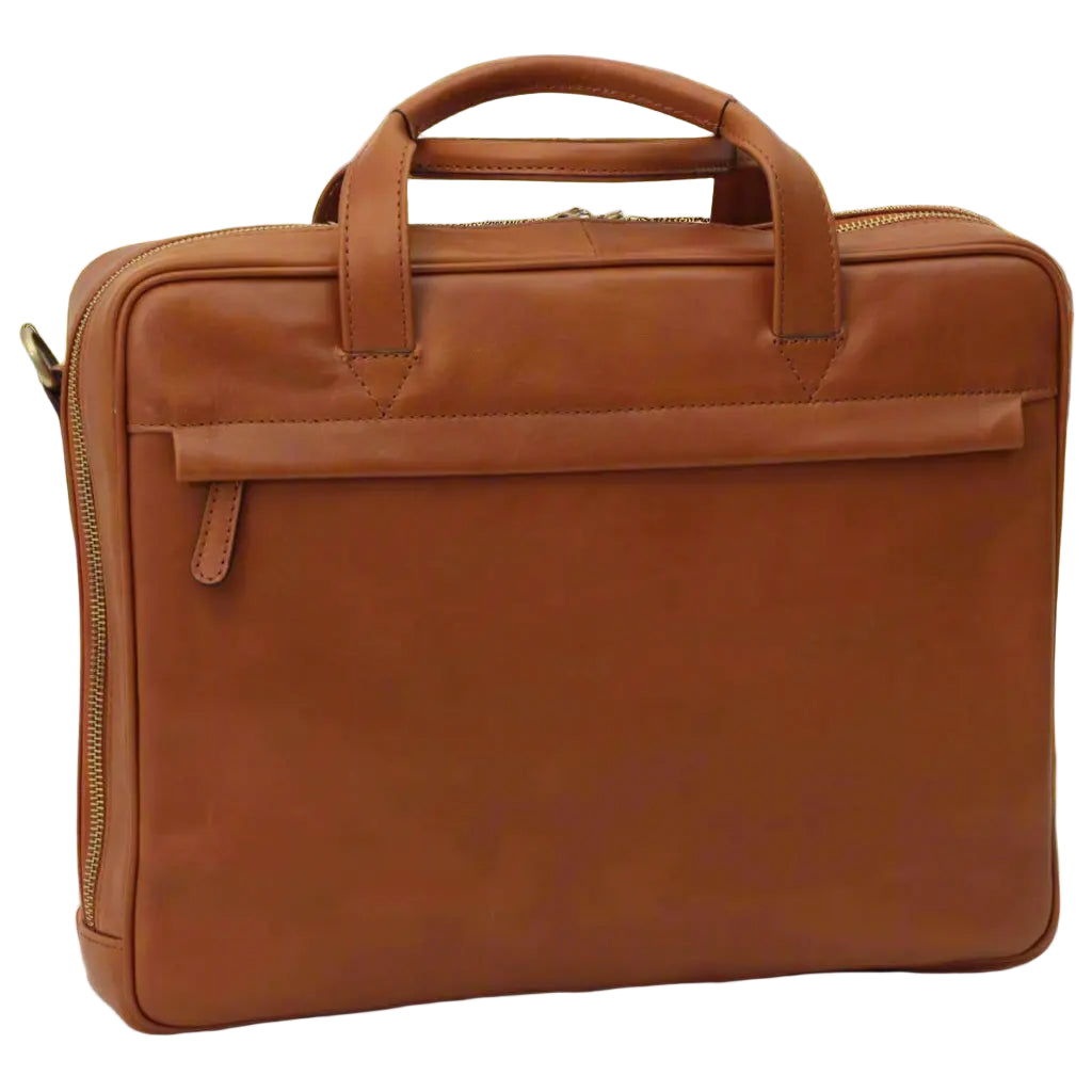 Old Angler Leather Briefcase with Zip Closure | Office & Work