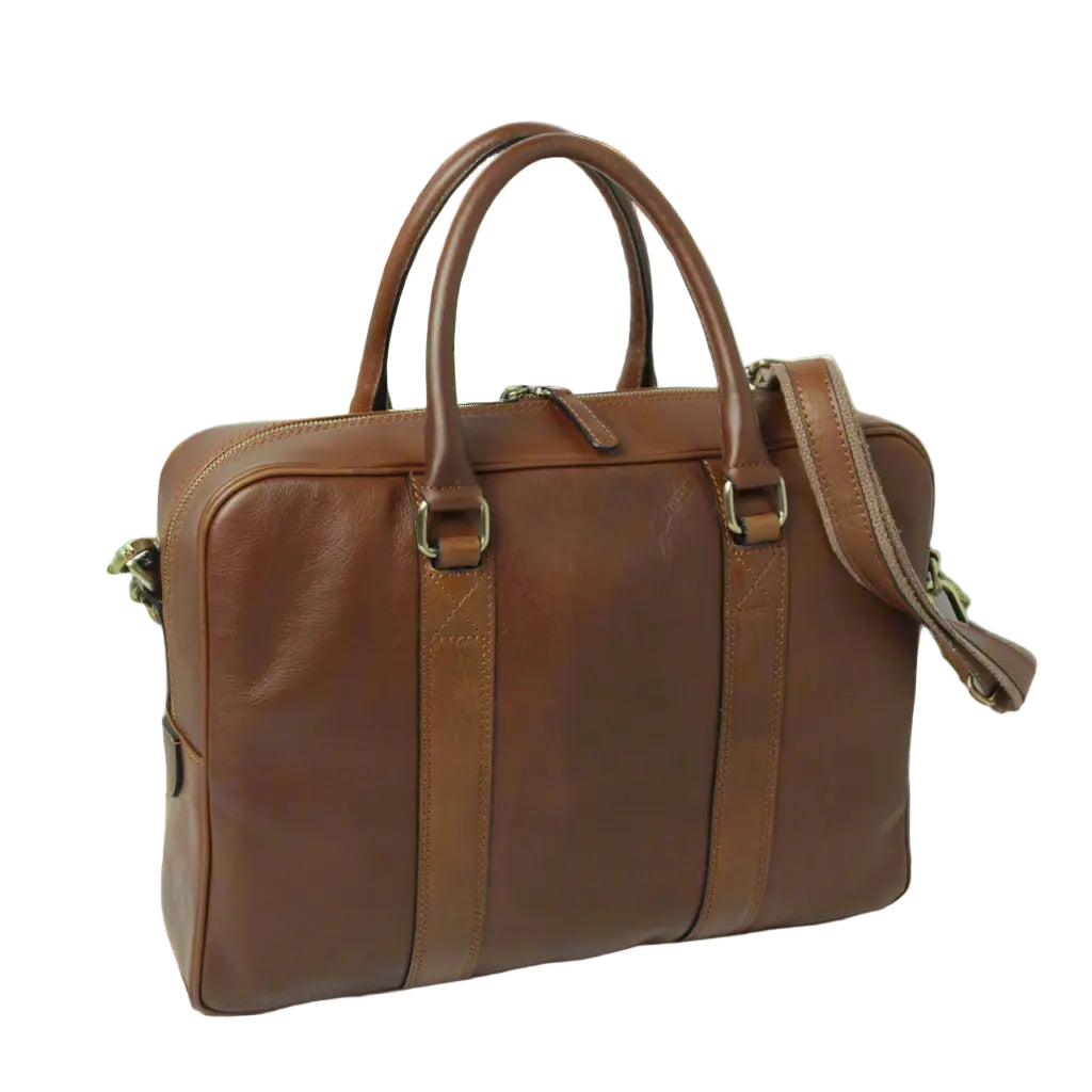 Old Angler Soft Calfskin Leather Briefcase | Business & Office