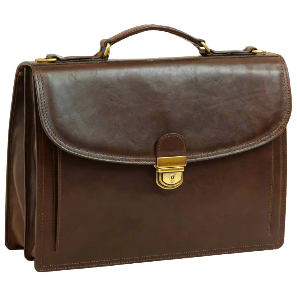 Old Angler Briefcase with Leather Shoulder Strap | Office & Work