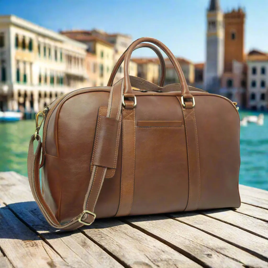 Soft Calfskin Leather Travel Bag | Business & Holidays