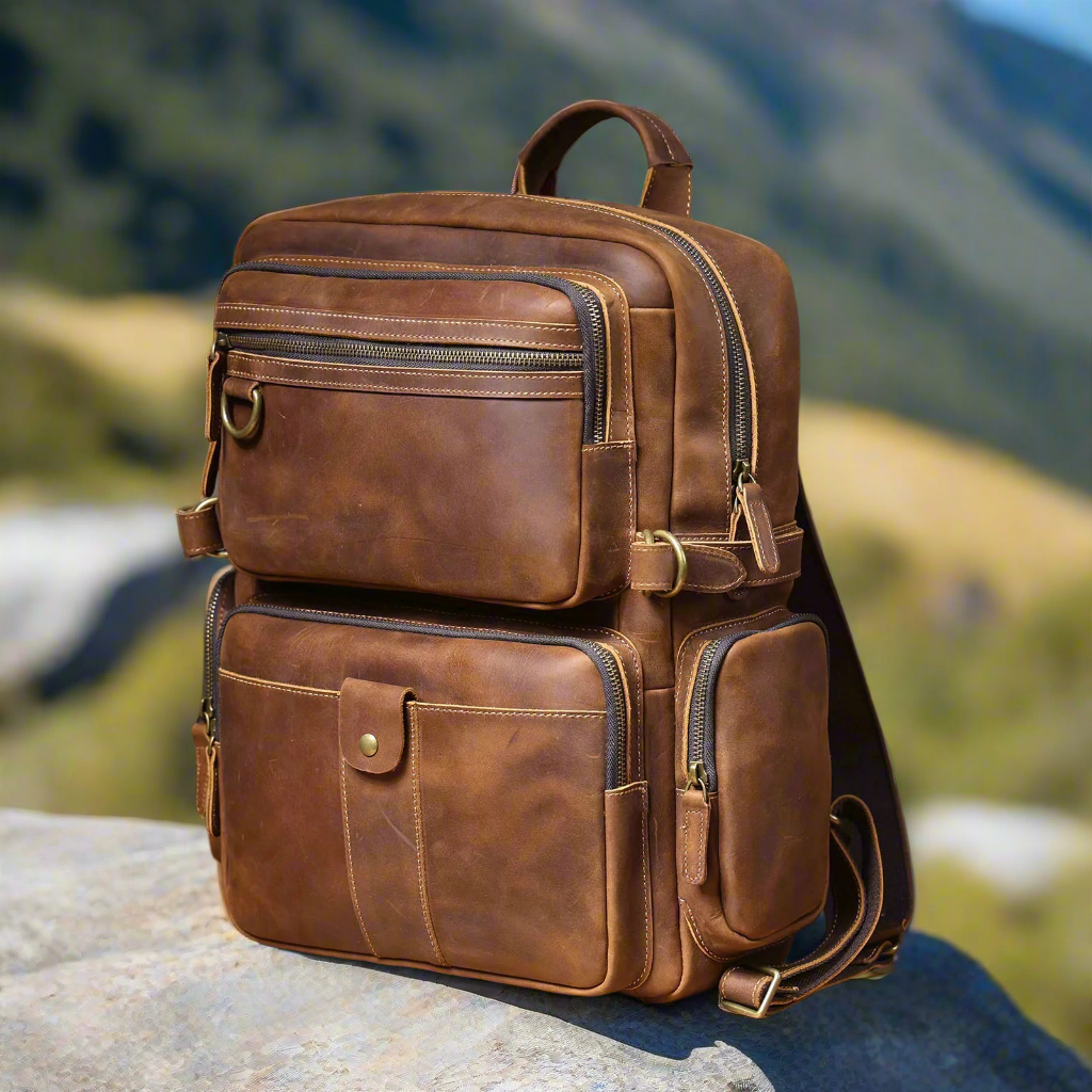 Genuine Leather Urban Backpack | Travel & Work