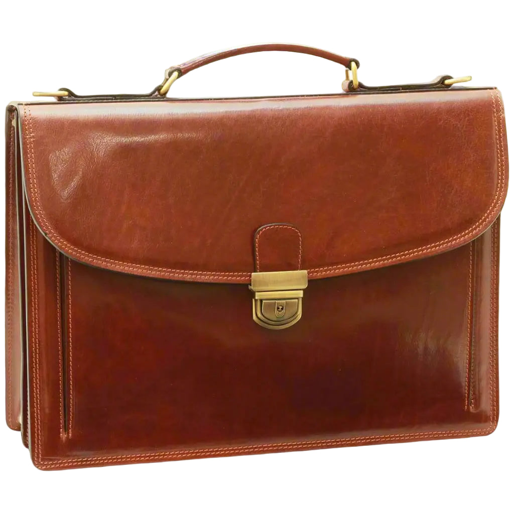 Old Angler Briefcase with Leather Shoulder Strap | Office & Work