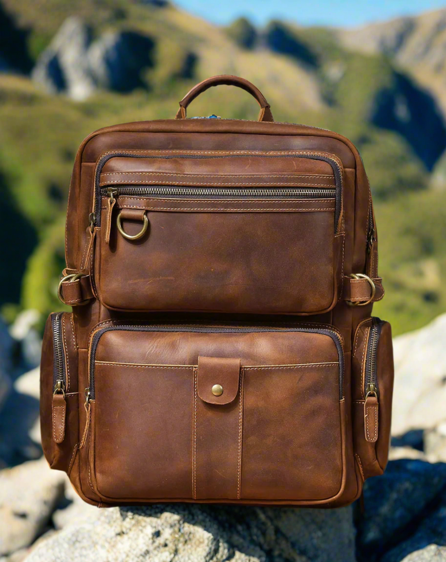 Genuine Leather Urban Backpack | Travel & Work