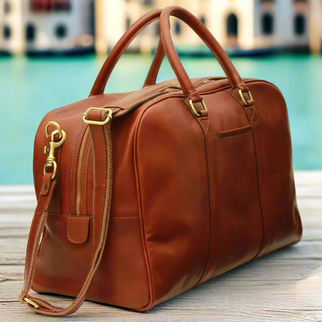 Soft Calfskin Leather Travel Bag | Business & Holidays