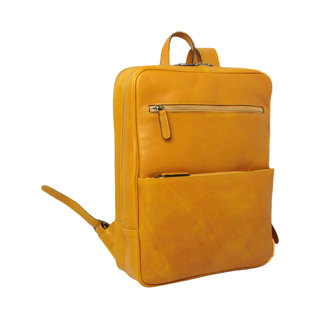 Old Angler Leather Backpack with Backside Troller Strap | Travel & Work