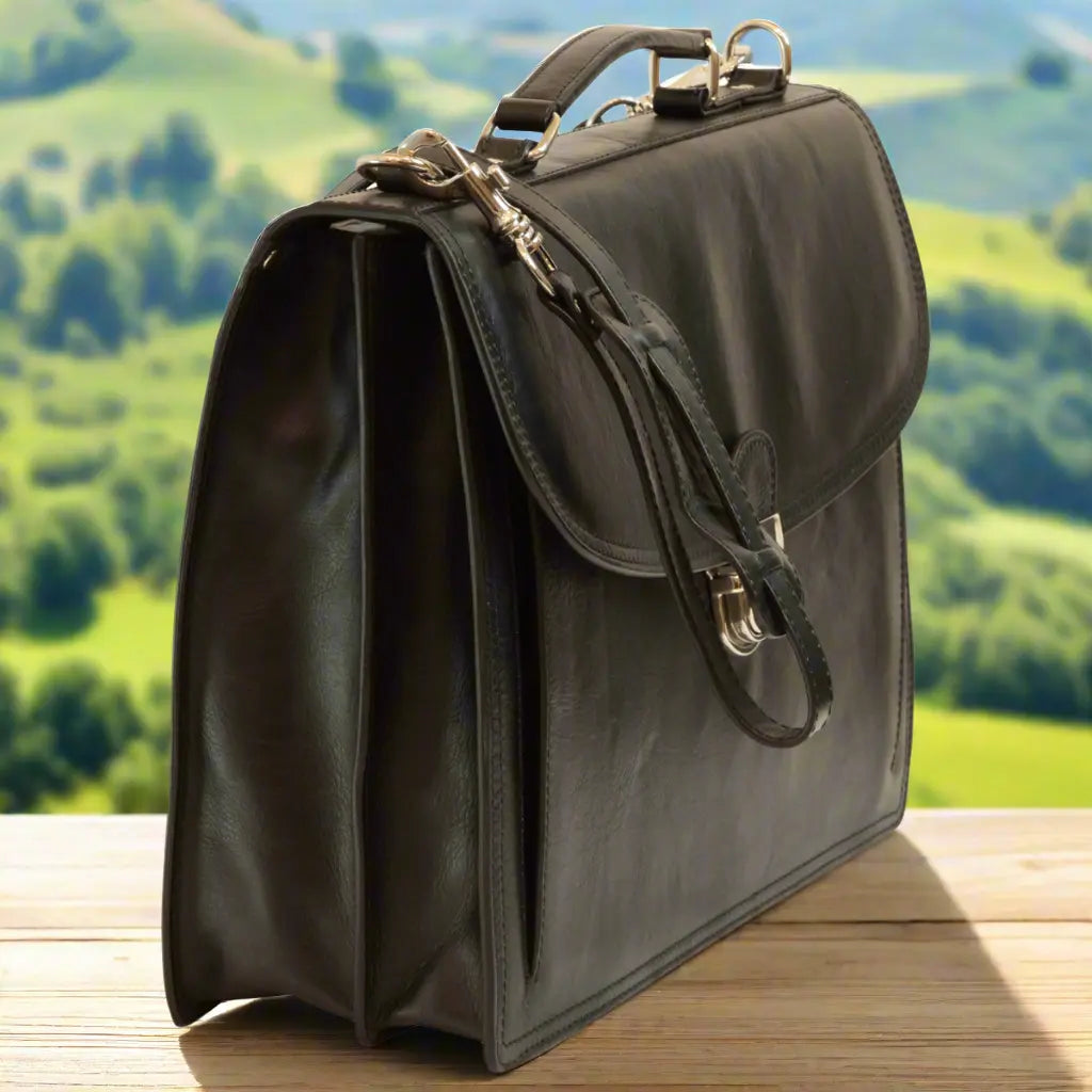 Briefcase with Leather Shoulder Strap | Office & Work
