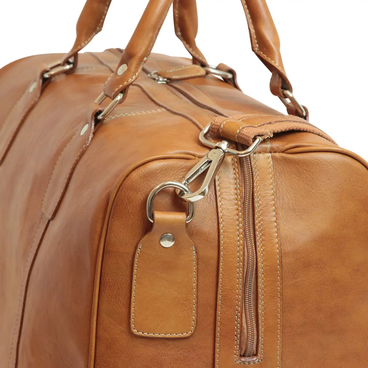 Oiled Calfskin Leather Duffel Bag | Travel & Business