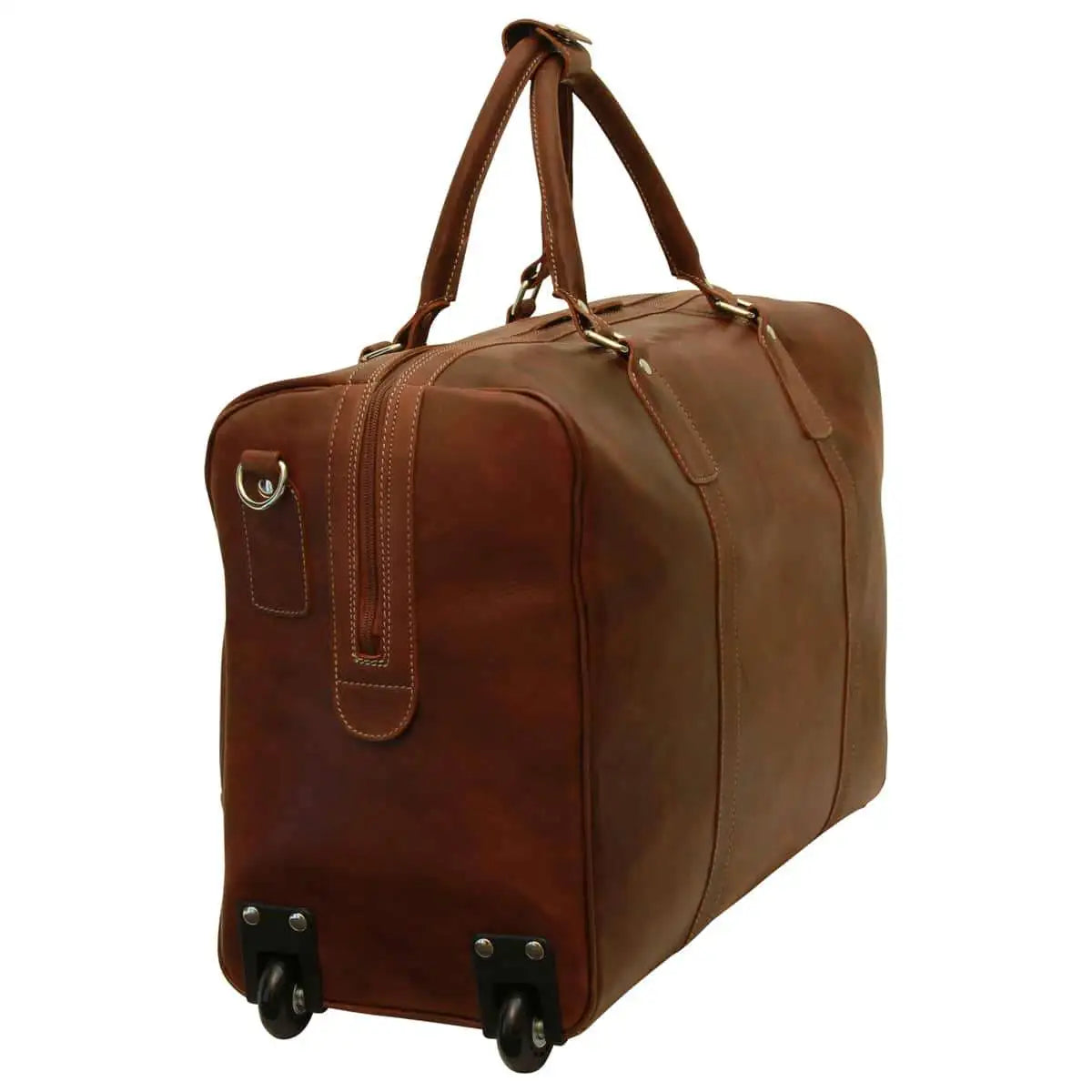 Oiled Calfskin Leather Duffel Bag | Travel & Business