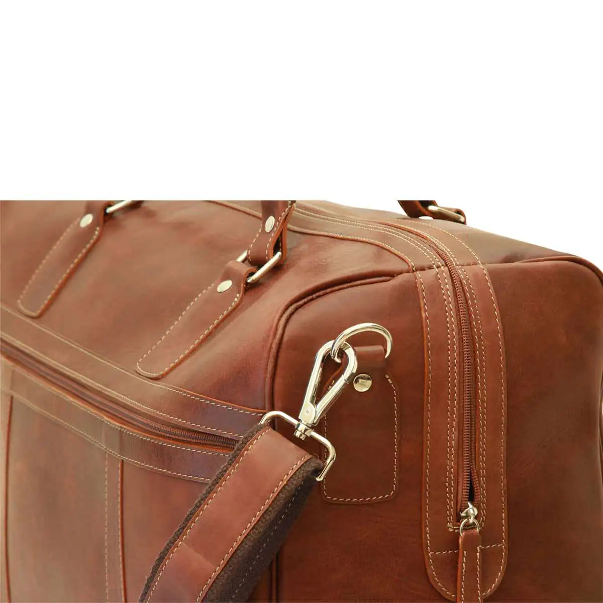 Oiled Calfskin Leather Duffel Bag | Travel & Business