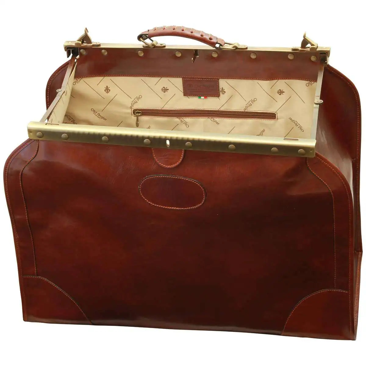 Large Leather "Old America" Bag | Travel & Weekend