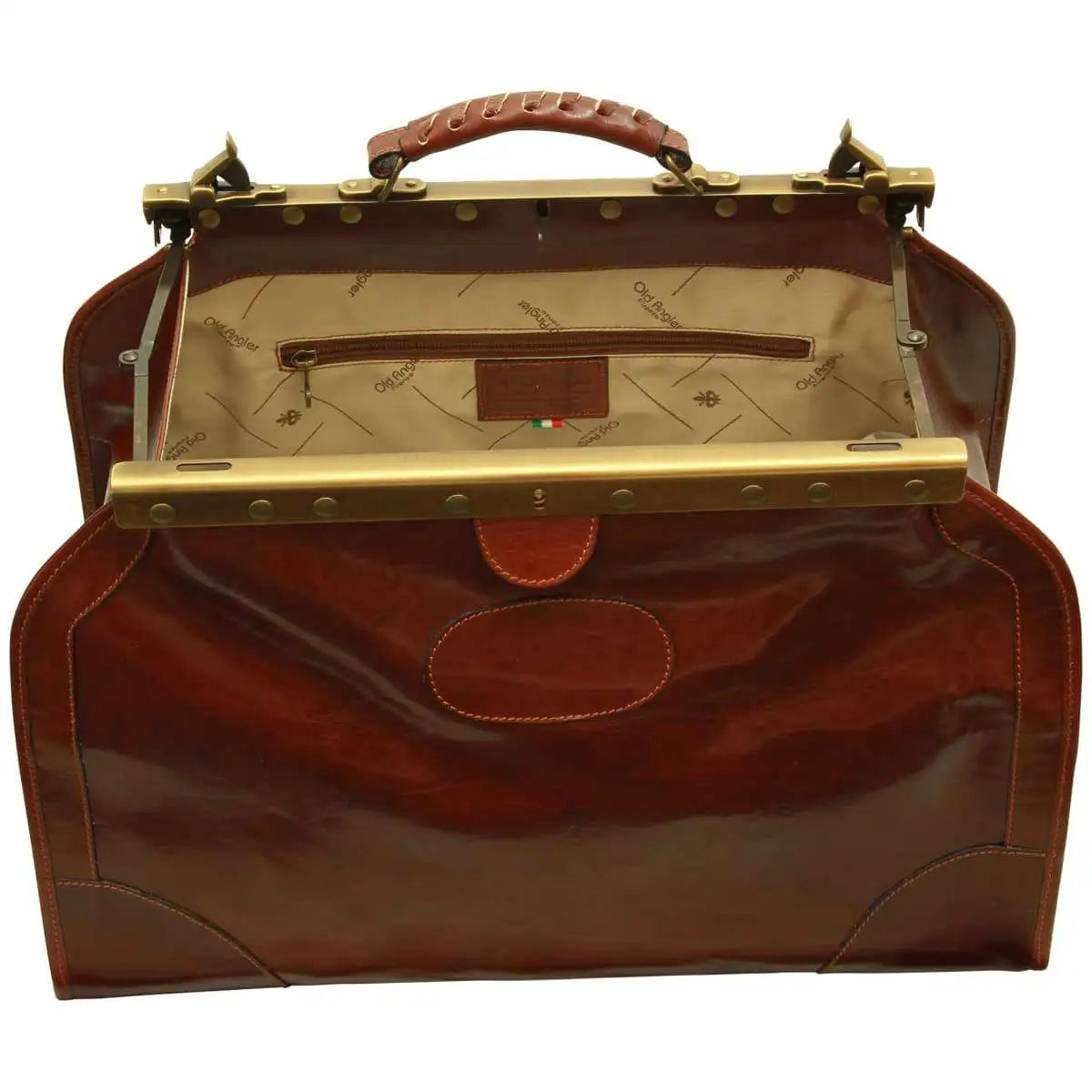Medium Leather "Old America" Bag | Travel & Weekend