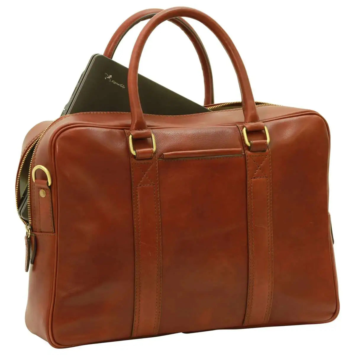 Soft Calfskin Leather Briefcase | Business & Office