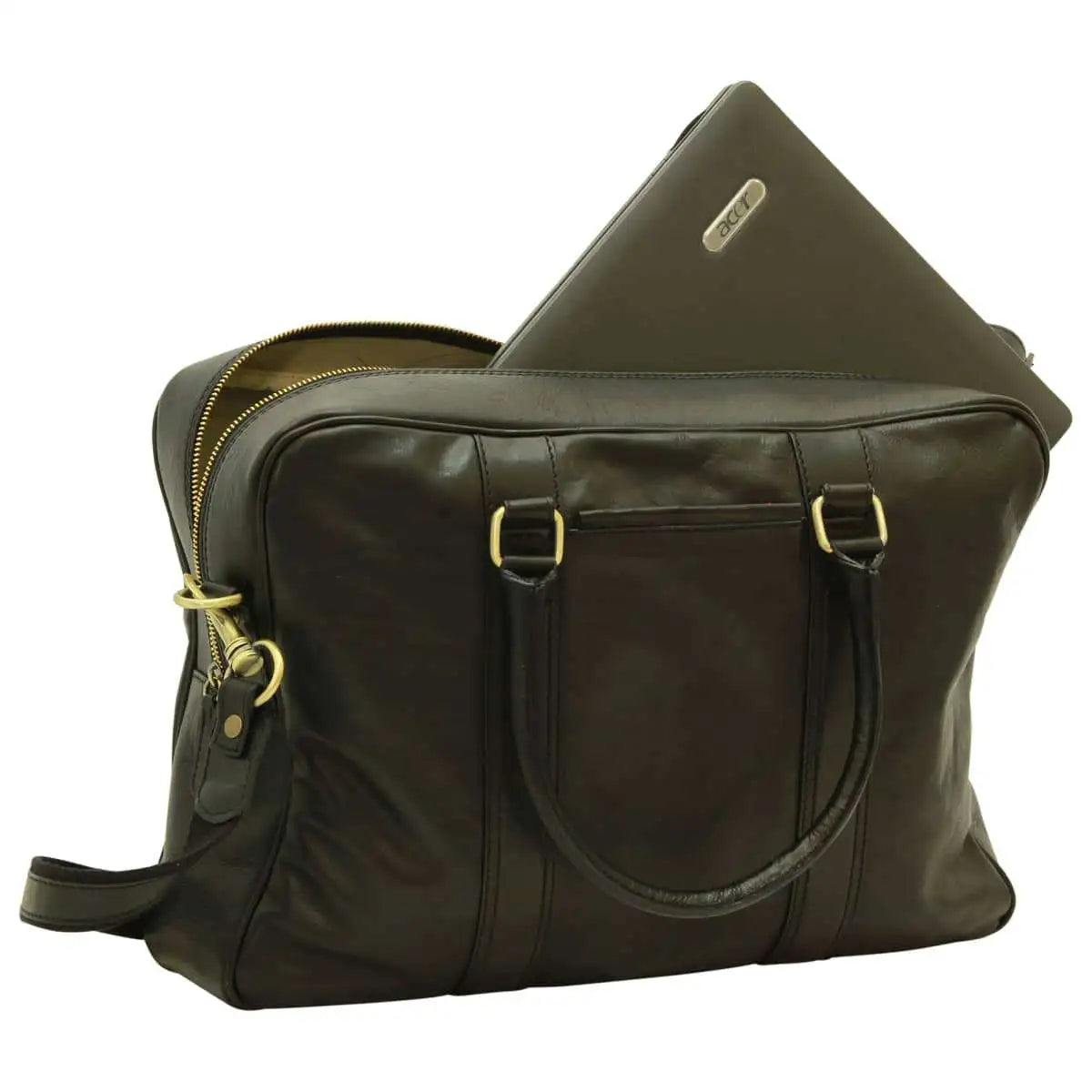 Soft Calfskin Leather Briefcase | Business & Office