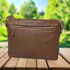 Soft Calfskin Leather Messenger Bag | Office & Business