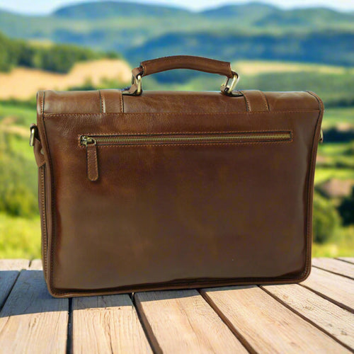 Calfskin Leather Briefcase | Business & Work