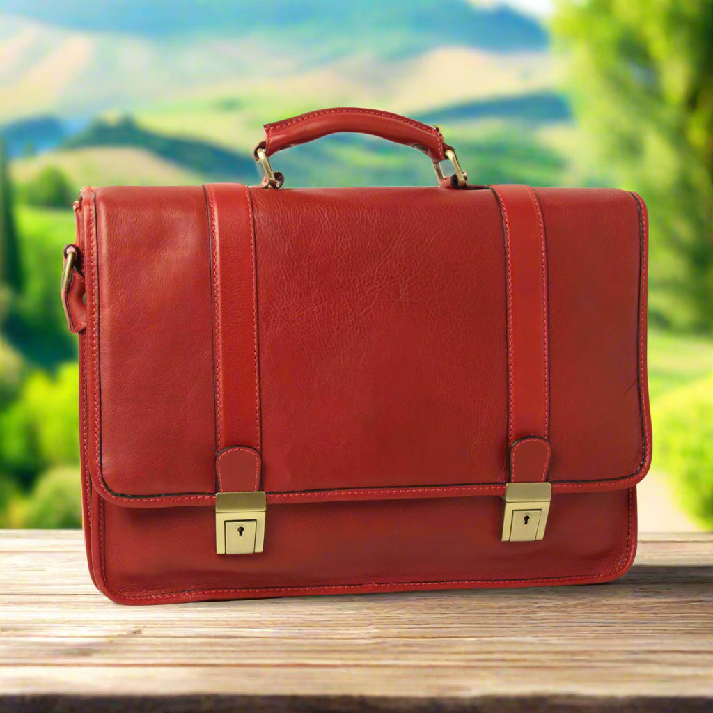 Calfskin Leather Briefcase | Business & Work