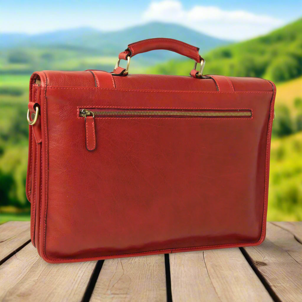 Calfskin Leather Briefcase | Business & Work