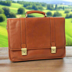 Calfskin Leather Briefcase | Business & Work