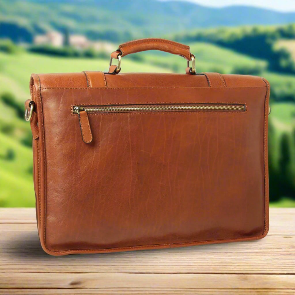 Calfskin Leather Briefcase | Business & Work