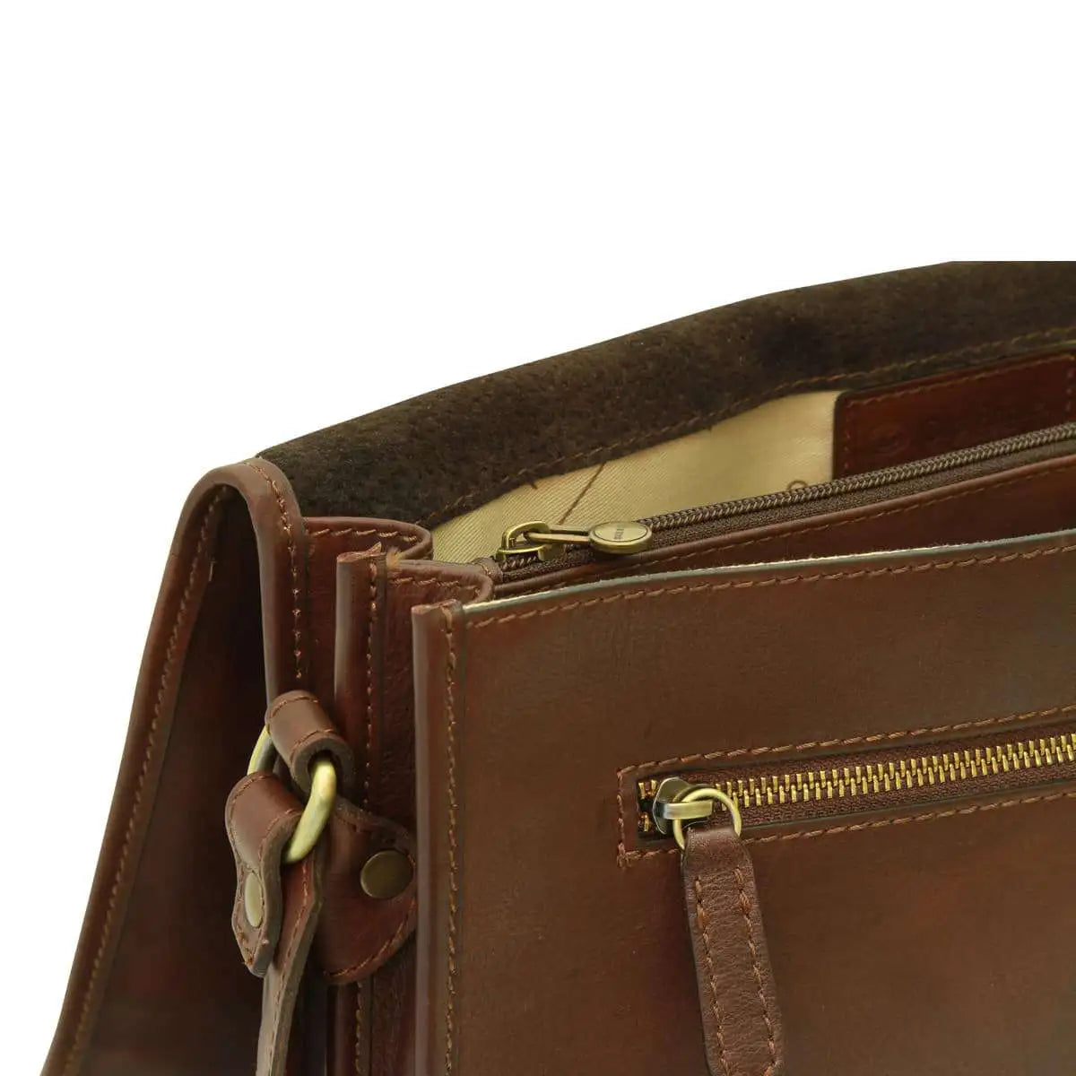 Calfskin Nappa Messenger Bag | Everyday Use & Casual