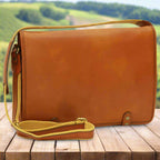 Calfskin Nappa Messenger Bag | Everyday Use & Casual
