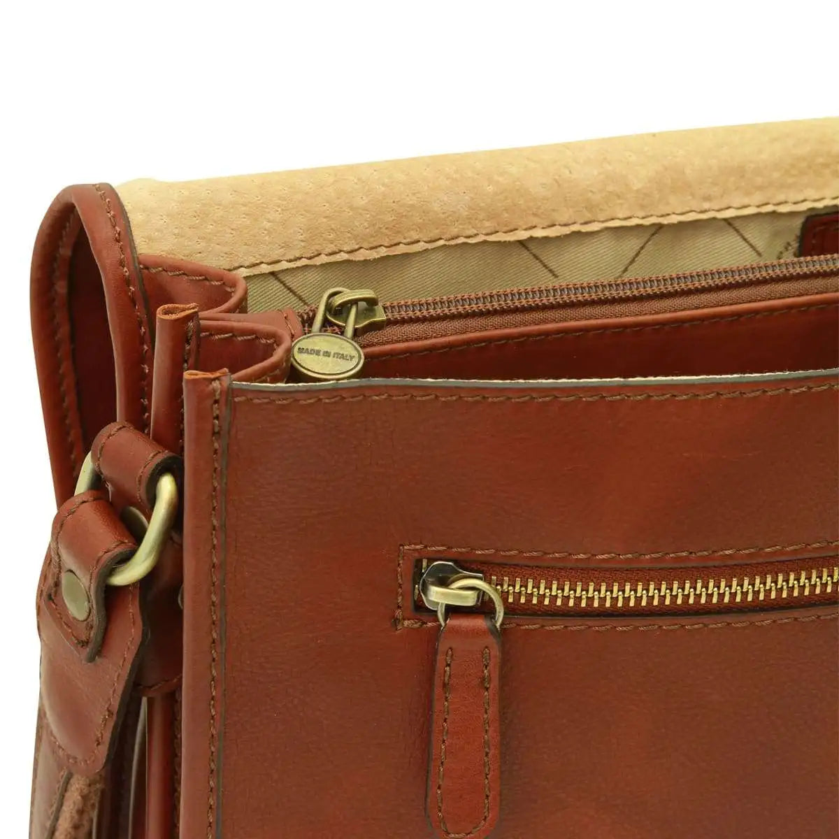 Calfskin Nappa Messenger Bag | Everyday Use & Casual