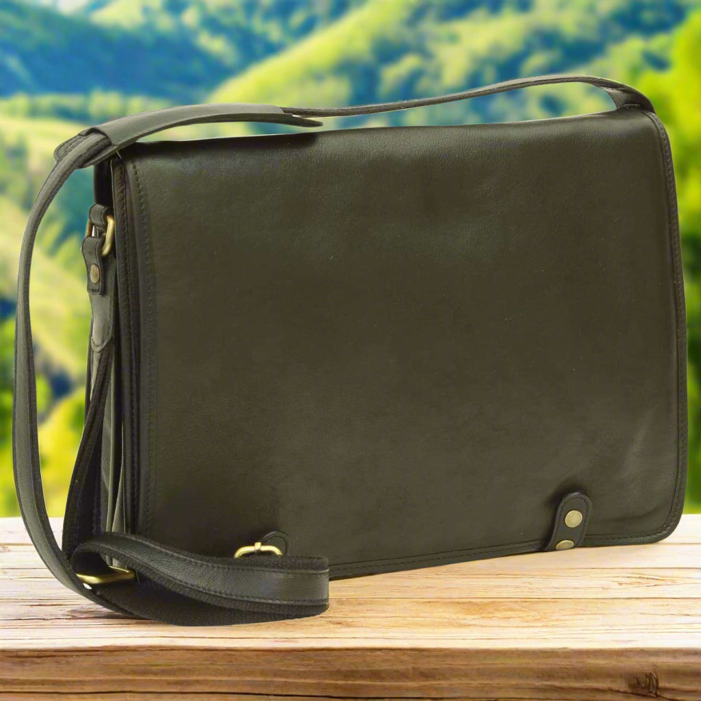 Calfskin Nappa Messenger Bag | Everyday Use & Casual