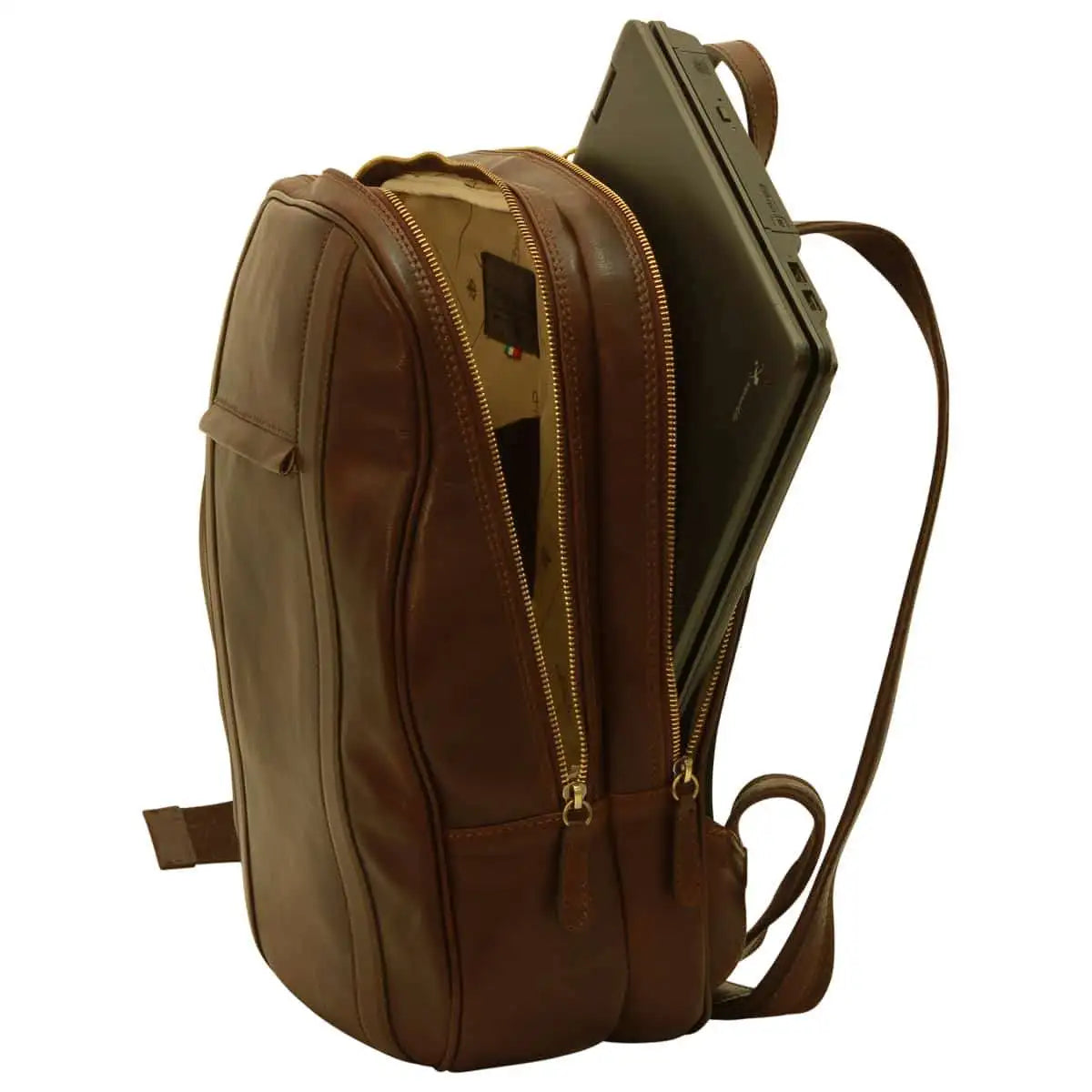 Soft Calfskin Leather Laptop Backpack | Travel & Work