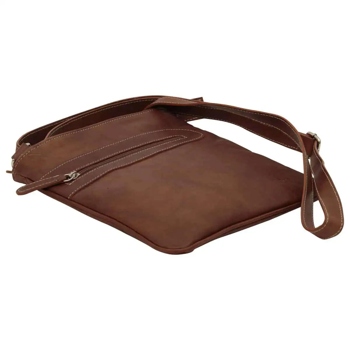Leather Cross Body Bag with Zip Pocket | Casual & Everyday Use