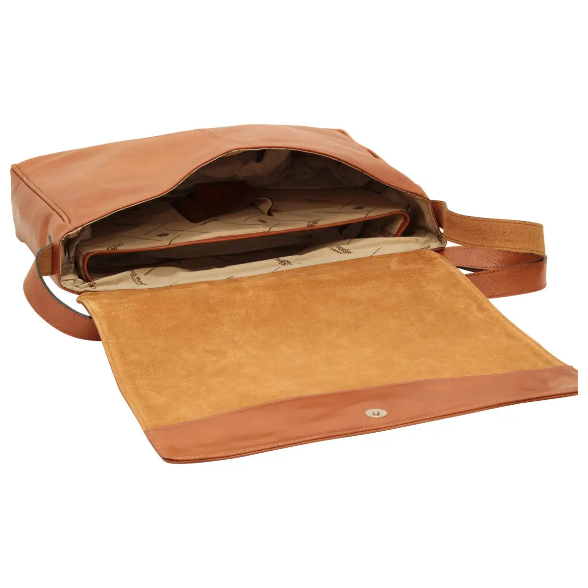 Cowhide Leather Messenger Bag | Travel & Everyday Use