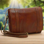Soft Calfskin Leather Messenger Bag | Office & Business